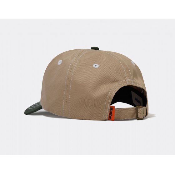 Butter Warped 6 Panel Cap Tan Seaweed