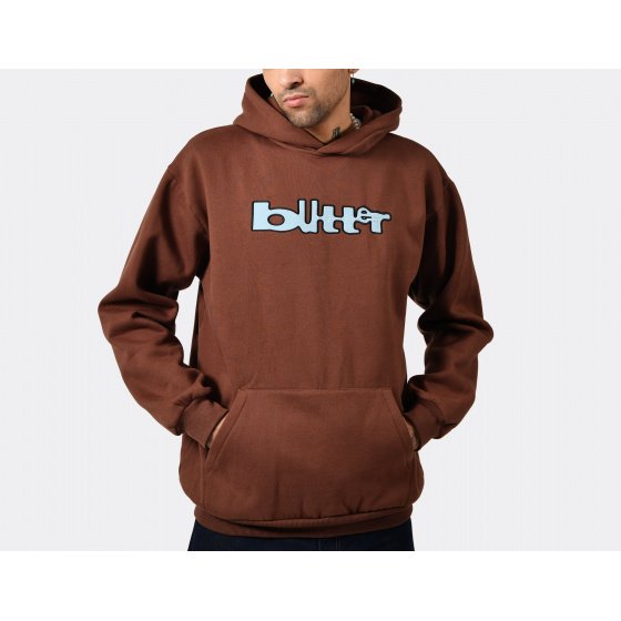 Butter Warped Hoodie Chocolate