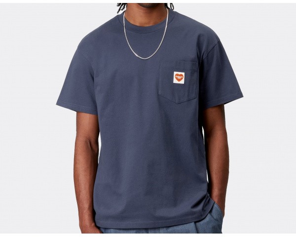 Carhartt WIP Pocket Heart T-Shirt Blue