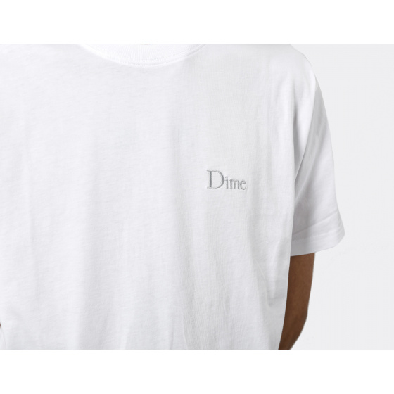 Dime Classic Small Logo T-Shirt White