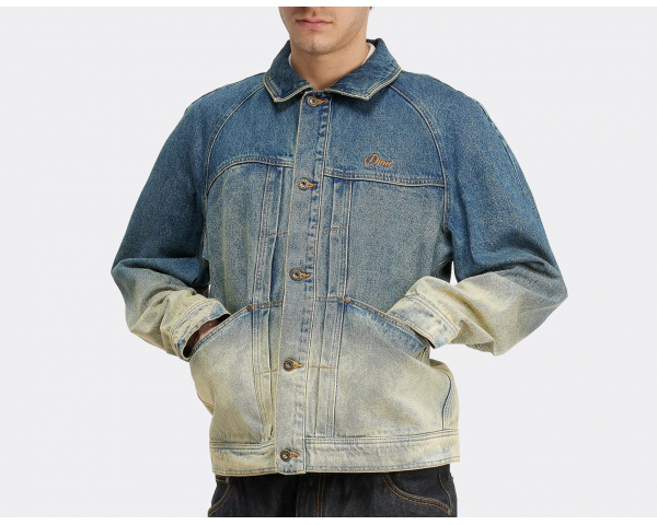 Dime Denim Jacket Dipped Sandblasted Indigo