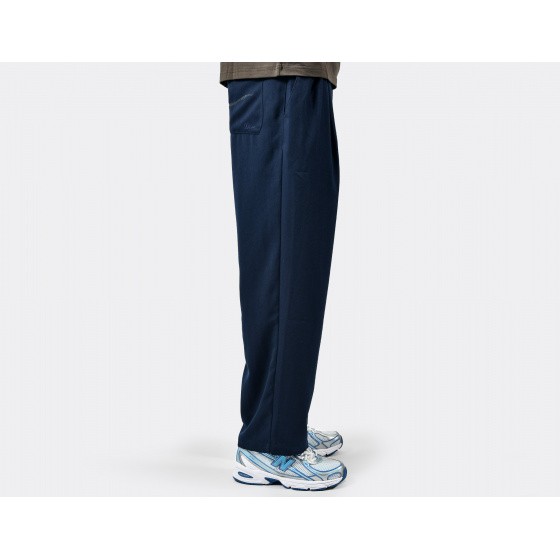 Dime Pleated Twill Pants Charcoal Blue