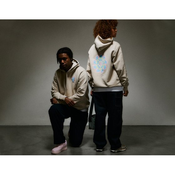 Fenom Flowers Hoodie Beige