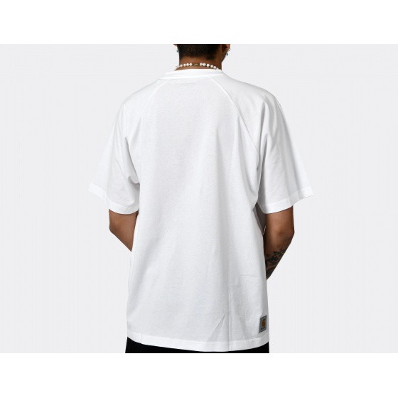 Carhartt WIP T-Shirt White Dusky Blue