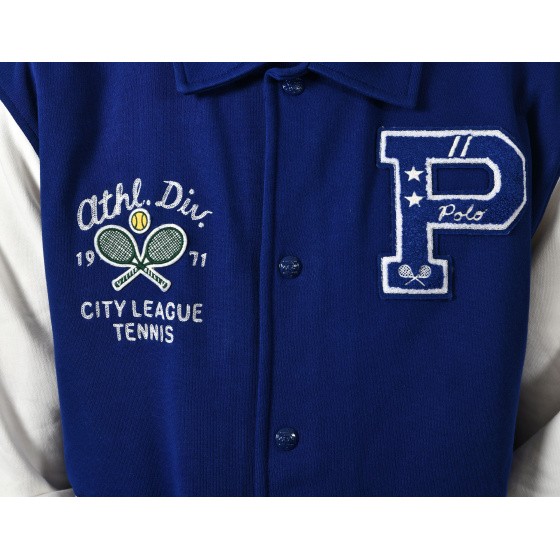 Polo Ralph Lauren Varsity Jacket Athletic Club Fall Royal