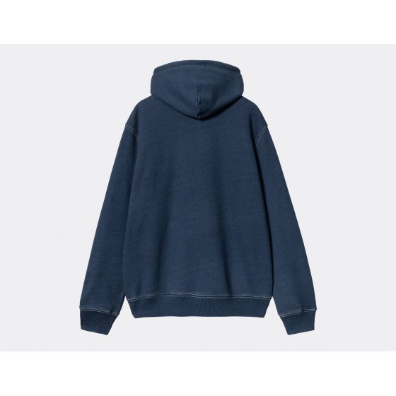 Carhartt WIP Heart Hooded Indigo Sweatshirt Dark Blue