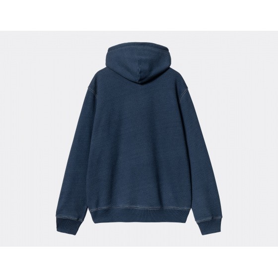 Carhartt WIP Heart Hooded Indigo Sweatshirt Dark Blue