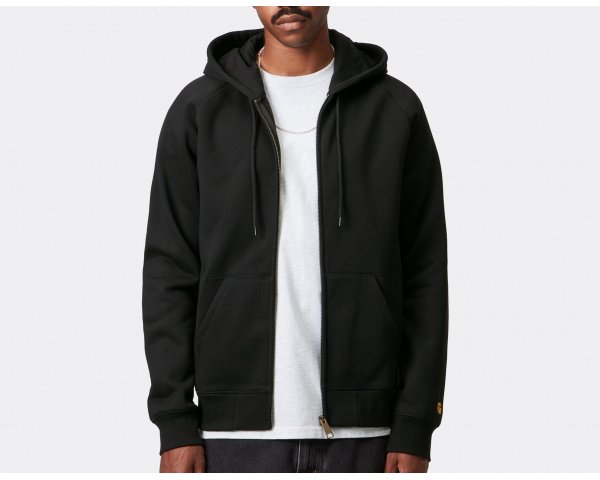 Carhartt WIP Hooded Chase Jacket Black Gold