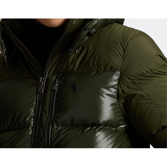 Polo Ralph Lauren Gorham Two-Tone Down Jacket Dark Loden