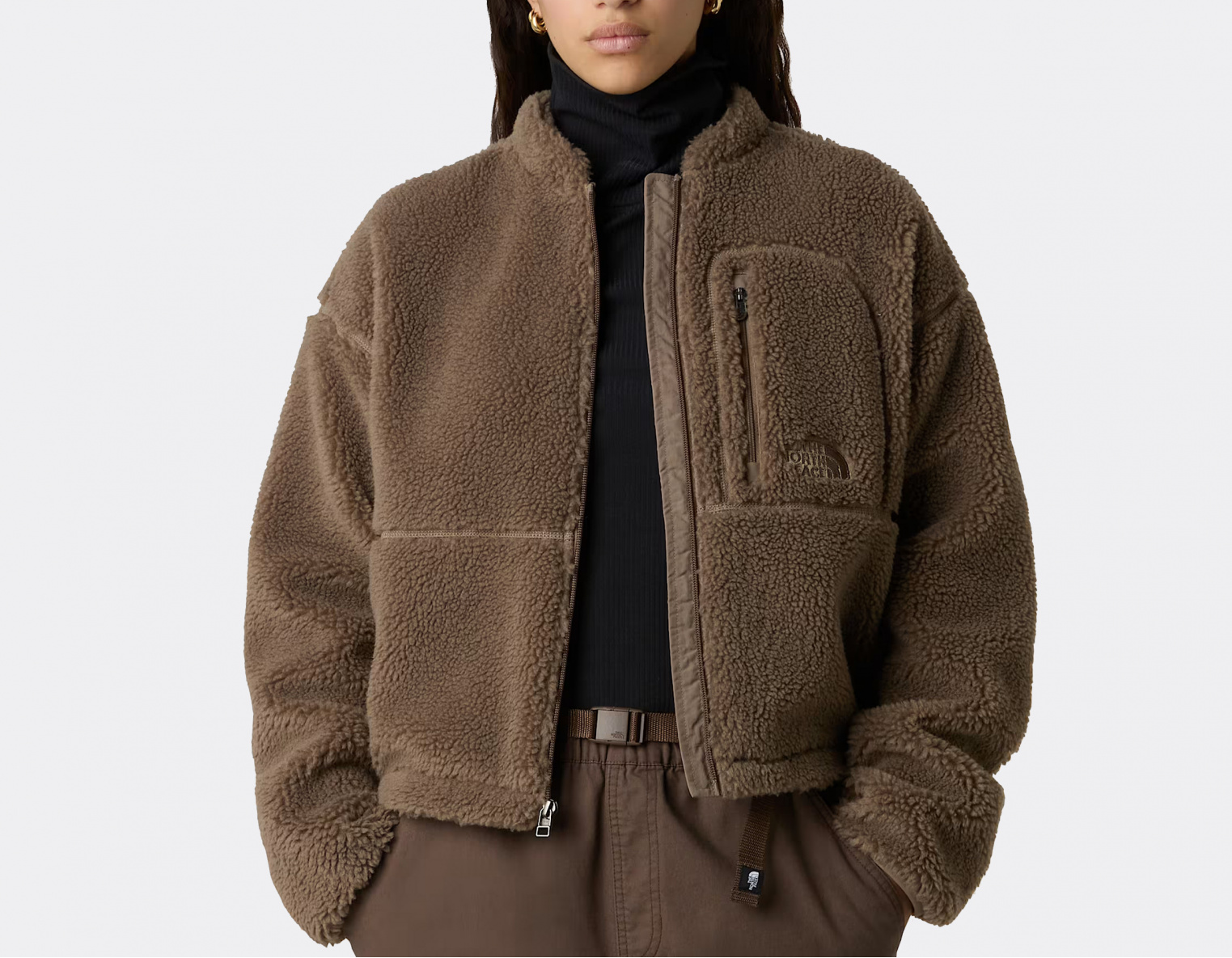 Polar Rave The North Face W Extreme Pile 2 Jacket Mocha Brown NF0A88ZBBOW1