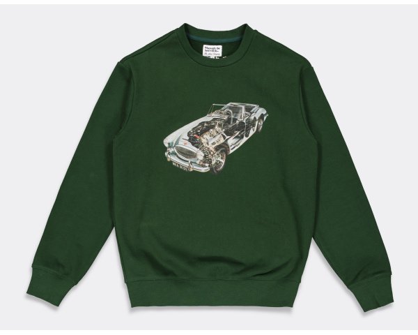 The Loose Company Car Crewneck Dark Green