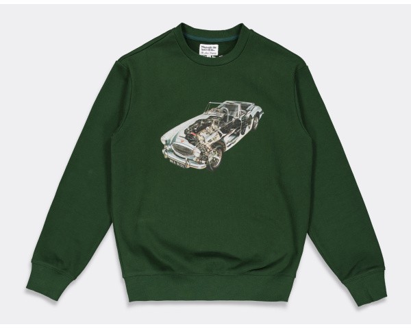 The Loose Company Car Crewneck Dark Green