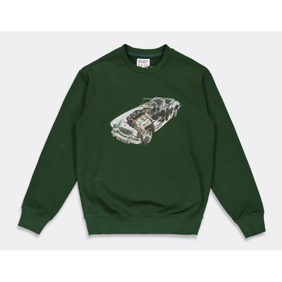 The Loose Company Car Crewneck Dark Green