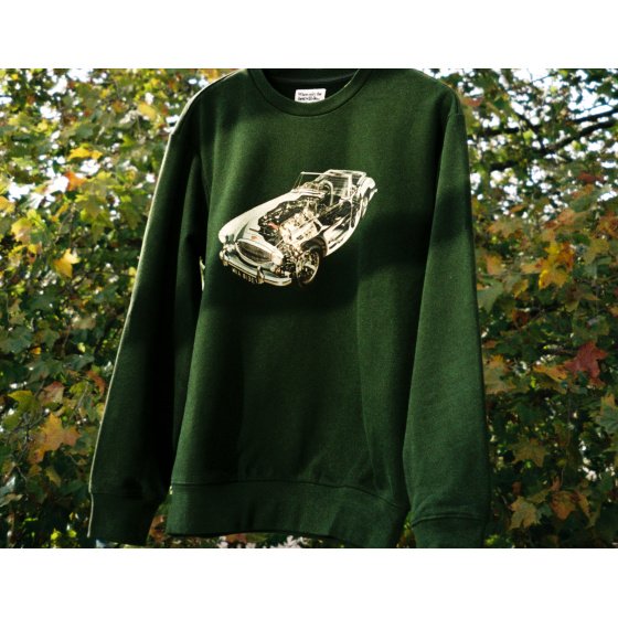 The Loose Company Car Crewneck Dark Green