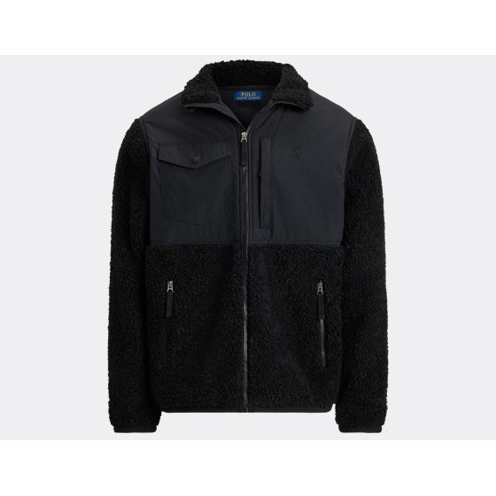 Polo Ralph Lauren Full Zip Hybrid Jacket Black