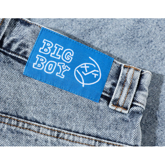 Polar Big Boy Shorts Heavy Washed Blue