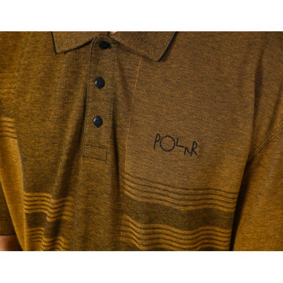 Polar Surf Polo Shirt Pique Black Caramel