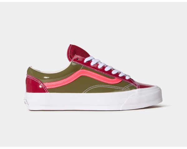 Vans LX Old Skool 36 Patent Bordeaux Olive