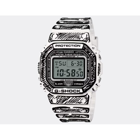 G-Shock DW-5600JV-7ER Joshua Vides White