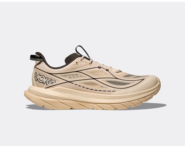 Hoka Mach Remastered Eggshell Asphalt Grey