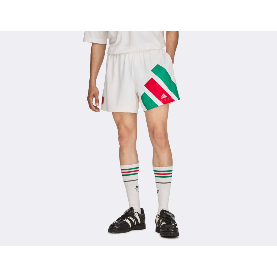 adidas Brain Dead Disney Football Short Chalk White