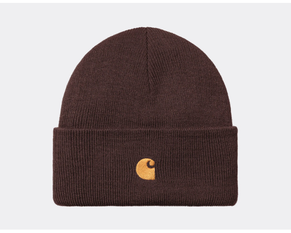 Carhartt WIP Chase Beanie Palisander Gold