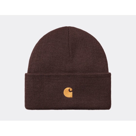 Carhartt WIP Chase Beanie Palisander Gold