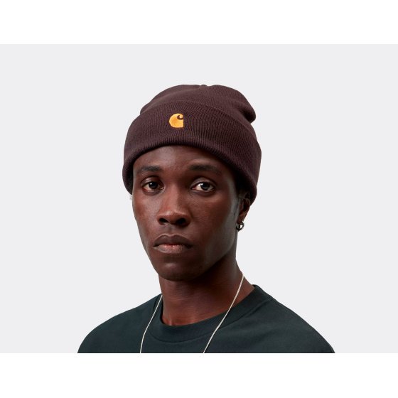 Carhartt WIP Chase Beanie Palisander Gold