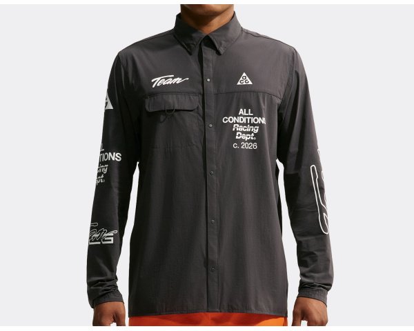 Nike ACG Aireez UV Long Sleeve Graphic Top Dark Smoke Grey