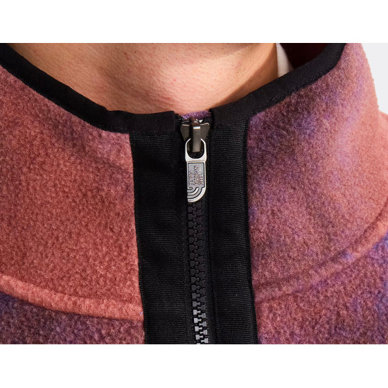 The North Face Red Box Printed 1/2 Zip Fleece Grounded Plum