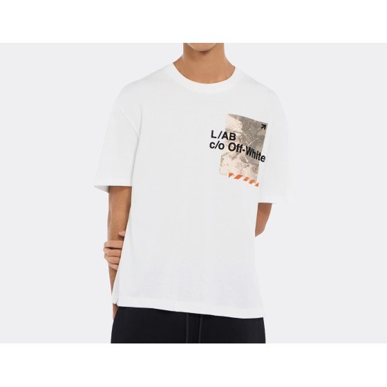L/AB c/o Off-White Camo T-Shirt White