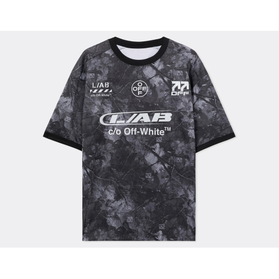L/AB c/o Off-White Camo Soccer Jersey Black