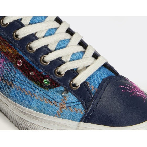 Vans LX Old Skool 36 Harris Tweed Navy