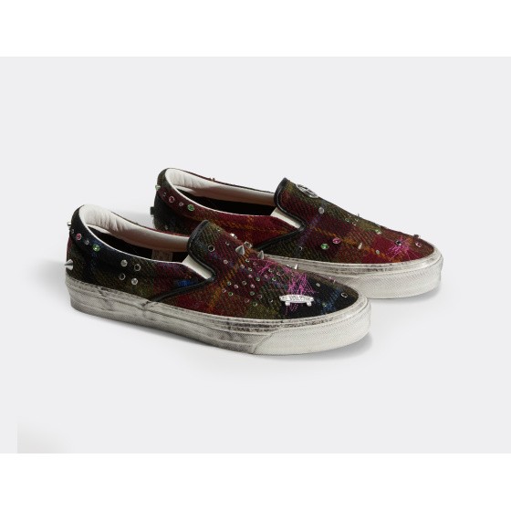 Vans LX Classic Slip-On 98 Harris Tweed Red