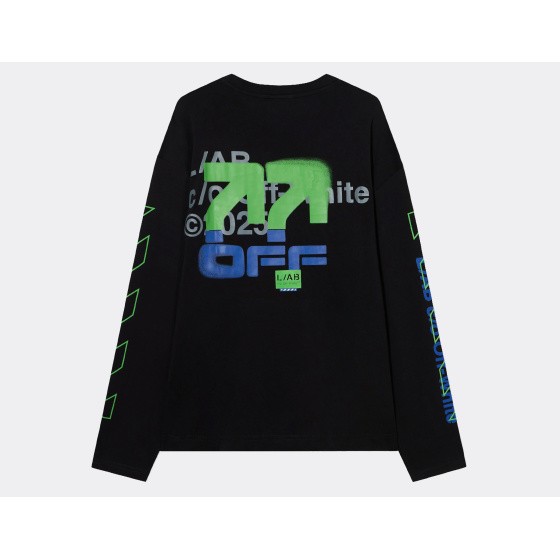 L/AB c/o Off-White Active LS T-Shirt Black