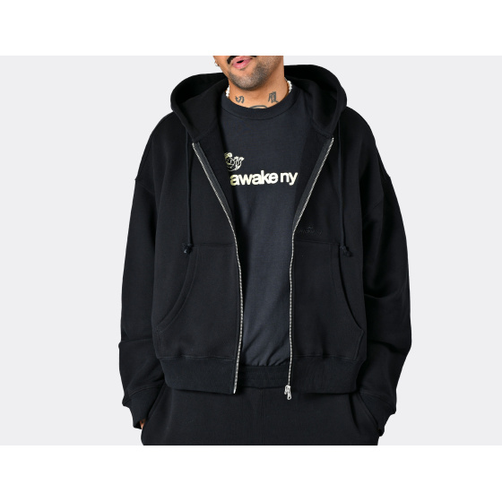 Awake NY Everyday Zip Hoodie Black