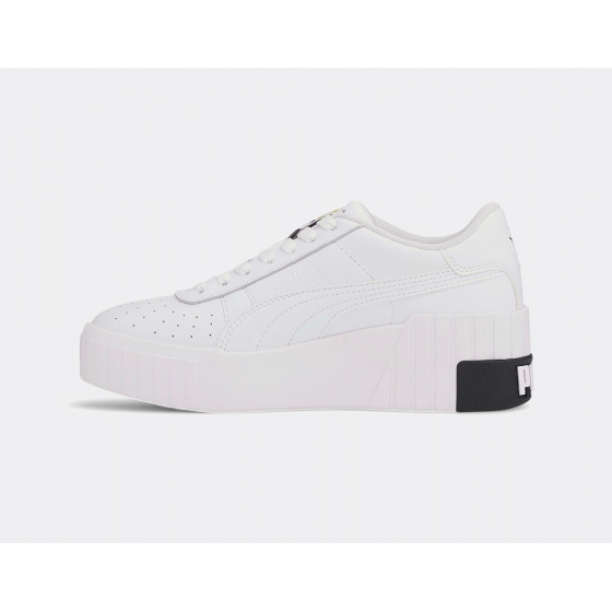 puma cali white wedge
