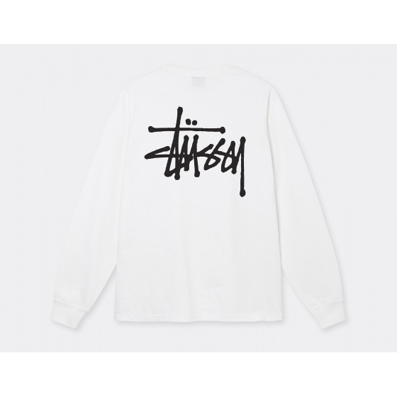 Stussy Basic LS T-Shirt White 1994762
