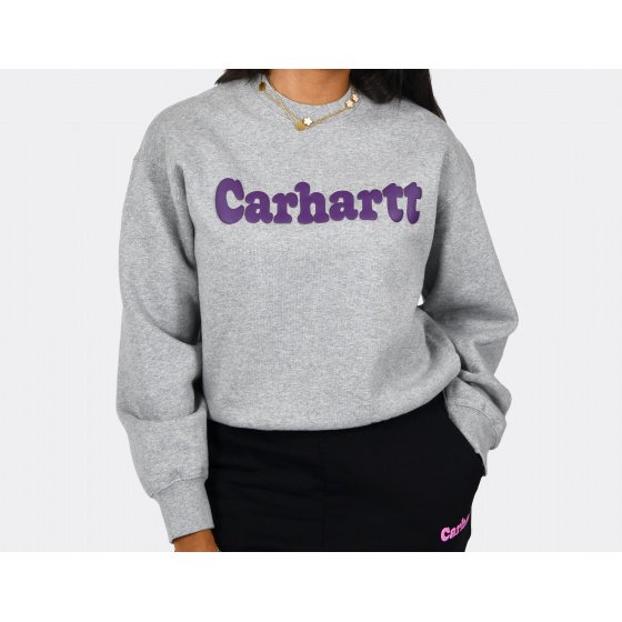 Carhartt WIP W Bubbles Sweatshirt Grey Heather