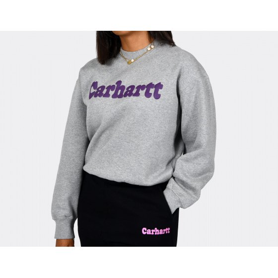 Carhartt WIP W Bubbles Sweatshirt Grey Heather