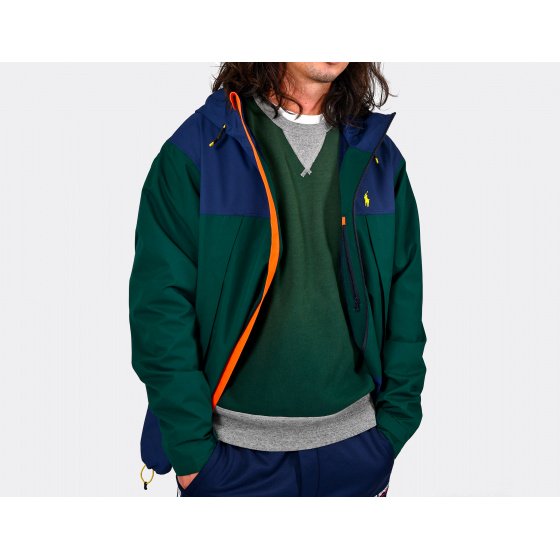 Polo Ralph Lauren Water Resistant Hooded Jacket Hunt Club Green
