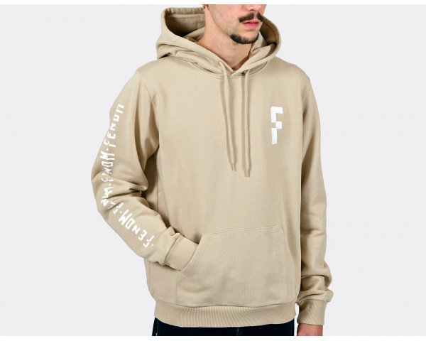 Fenom Logo Hoodie Beige