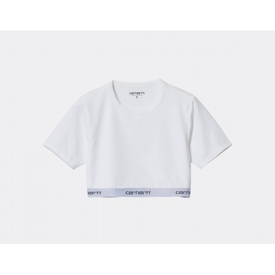Carhartt WIP W Script Crop Top White