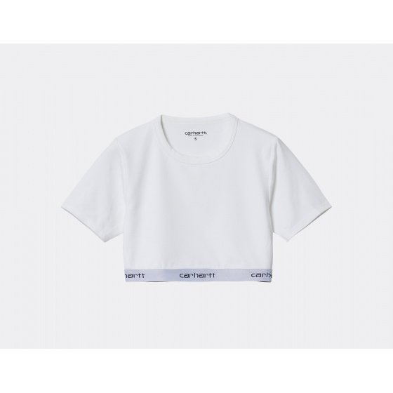 Carhartt WIP W Script Crop Top White