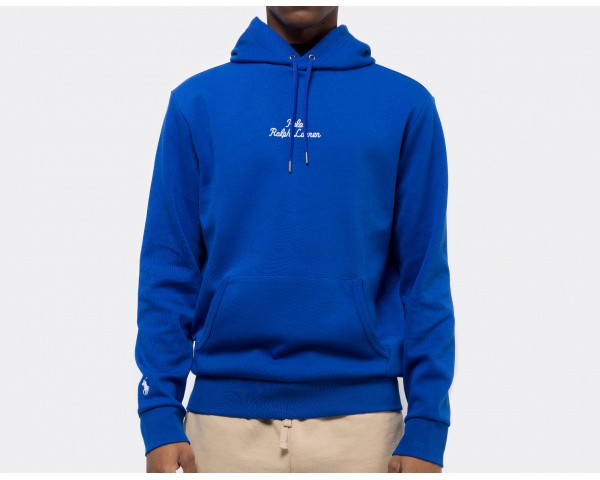 Polo Ralph Lauren Embroidered Logo Hoodie Blue Saturn