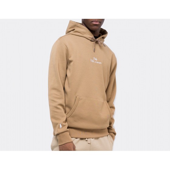 Polo Ralph Lauren Embroidered Logo Hoodie Desert Khaki
