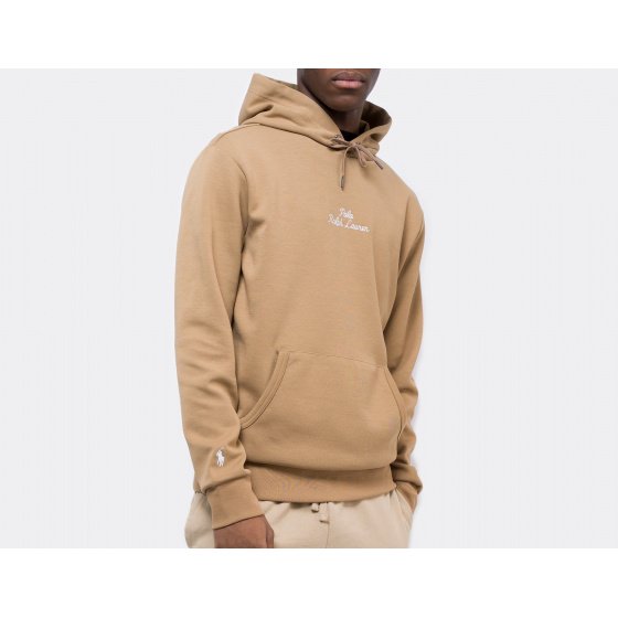 Polo Ralph Lauren Embroidered Logo Hoodie Desert Khaki