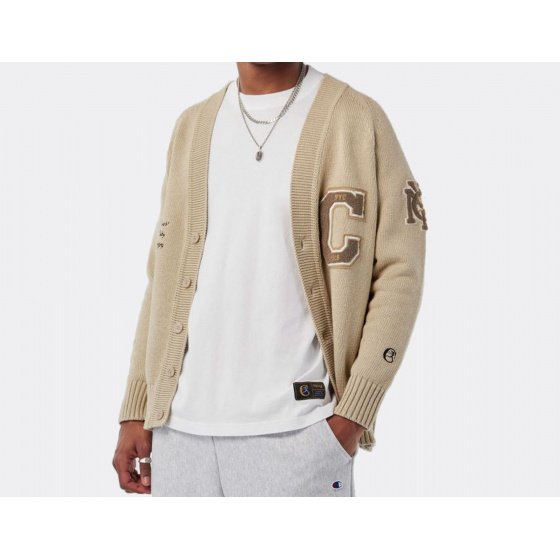 Champion Reverse Weave NYC Varsity Cardigan Silver