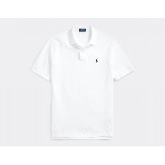 Polo Ralph Lauren Classic Fit Polo Shirt White Navy 710666997001