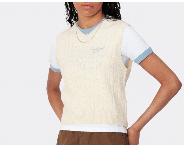 Carhartt WIP W Signature Vest Sweater Natural